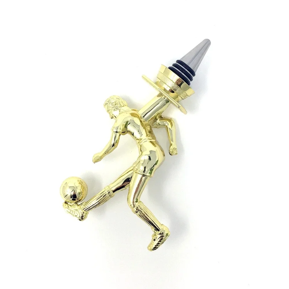 Handmade Bottle Stopper made from Repurposed Soccer Trophy
